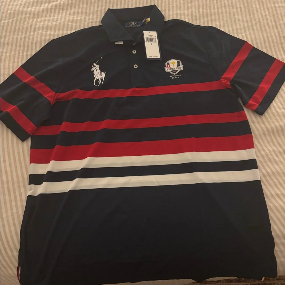 Ralph Lauren 2025 Ryder Cup Golf Short Sleeve Polo Shirt Size Large New With Tag